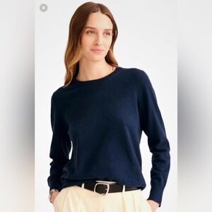 NAADAM Classic Navy Cashmere Crewneck